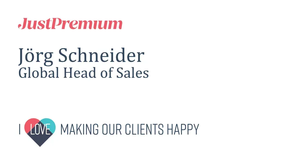 Nametag with "I love making our clients happy" on