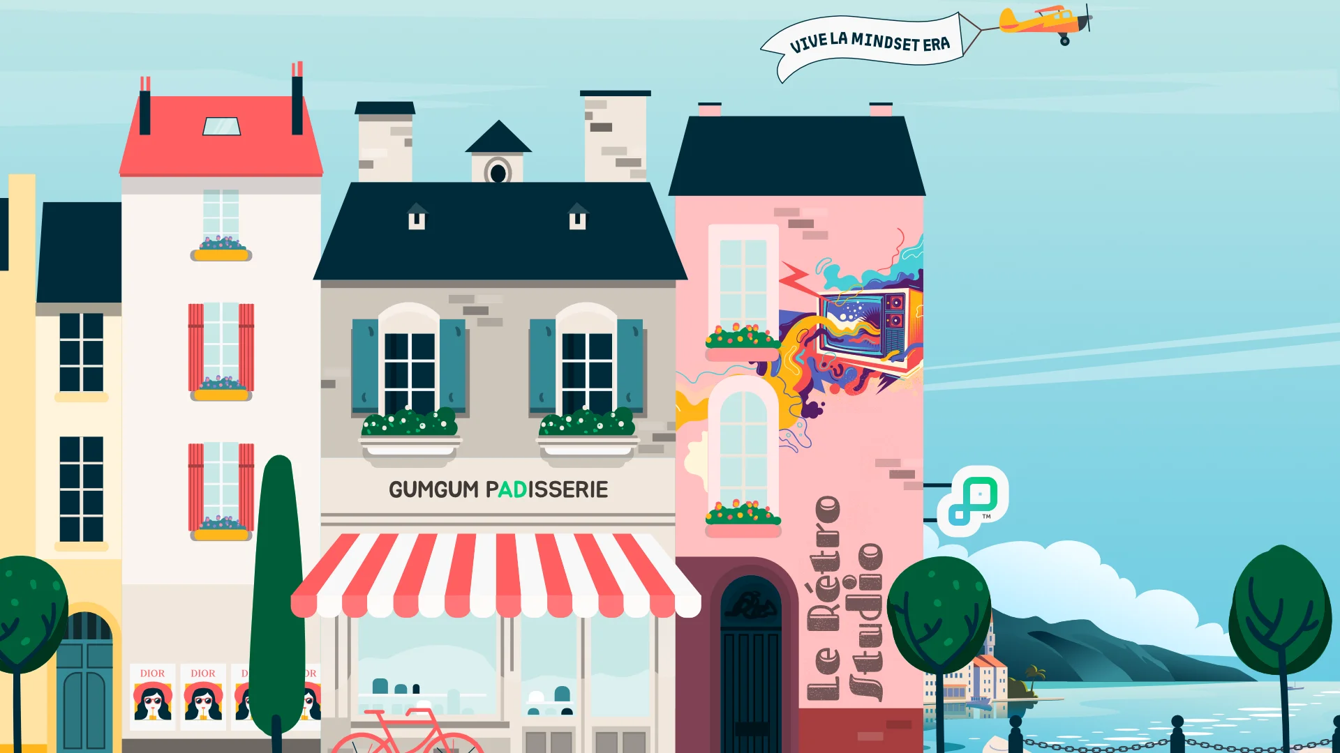 Keyart for the 2025 activation for GumGum at Cannes Lions